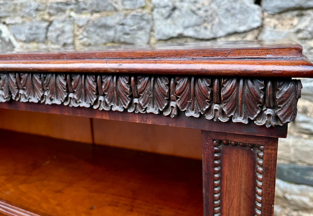 Victorian Mahogany Open Bookcase View V