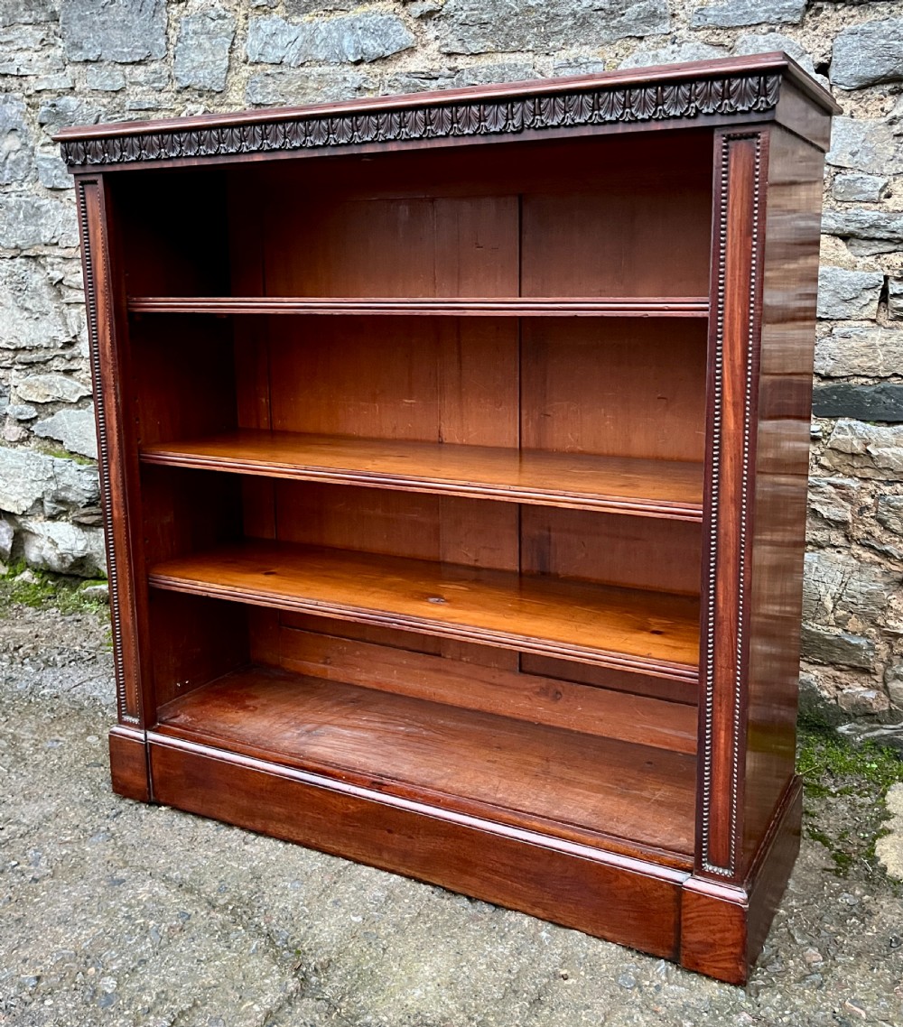 Victorian Mahogany Open Bookcase View IX