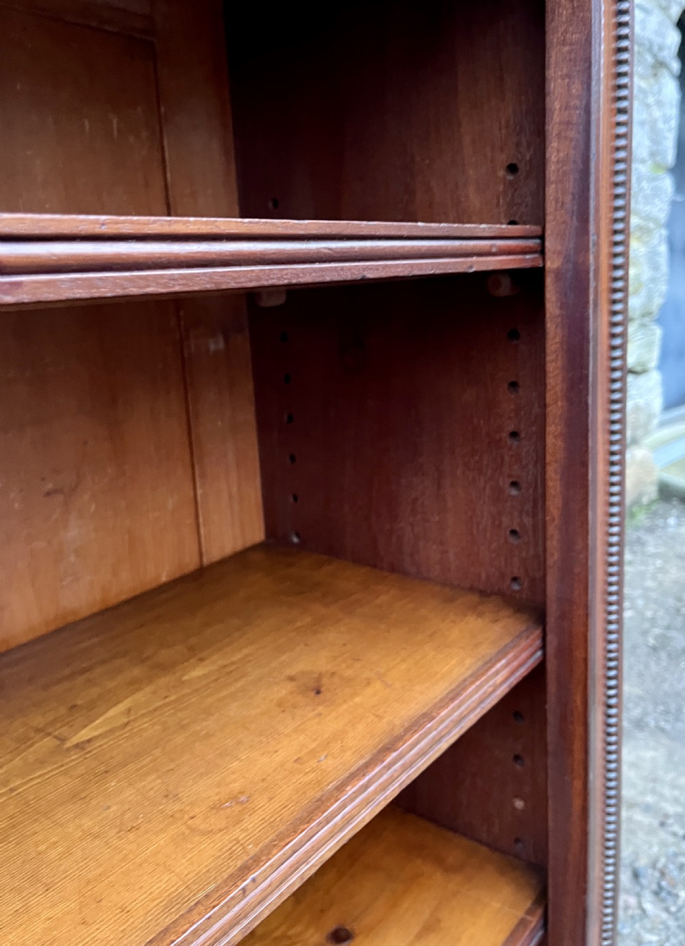 Victorian Mahogany Open Bookcase View XV
