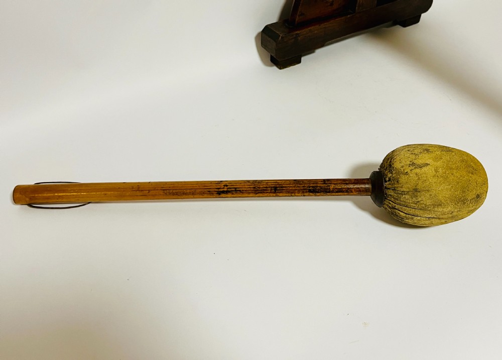 Antique Arts & Crafts Oak Dinner Gong View VI