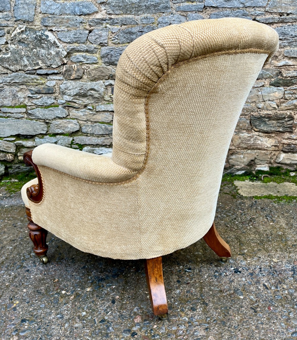 Victorian Walnut Framed Armchair View V