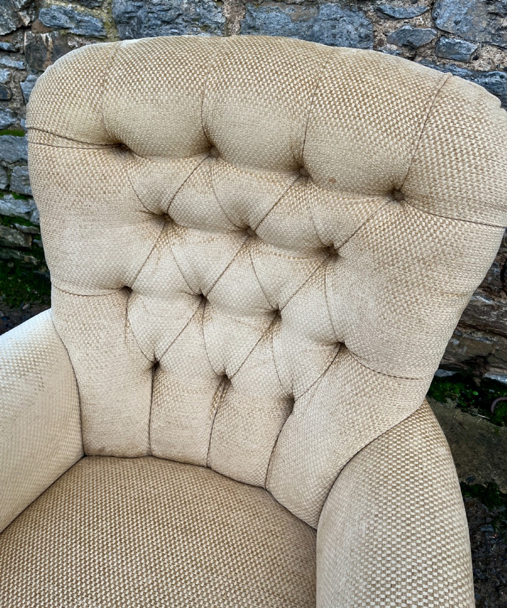 Victorian Walnut Framed Armchair View XI