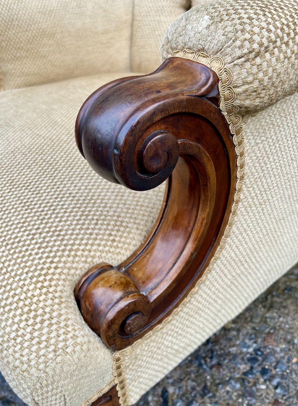 Victorian Walnut Framed Armchair View XII