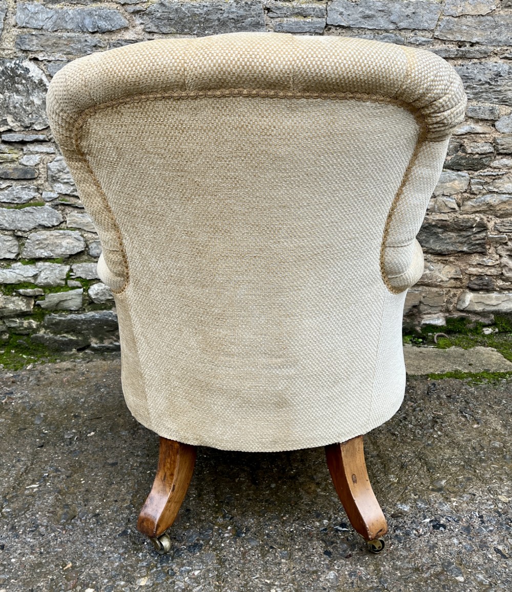 Victorian Walnut Framed Armchair View XIII