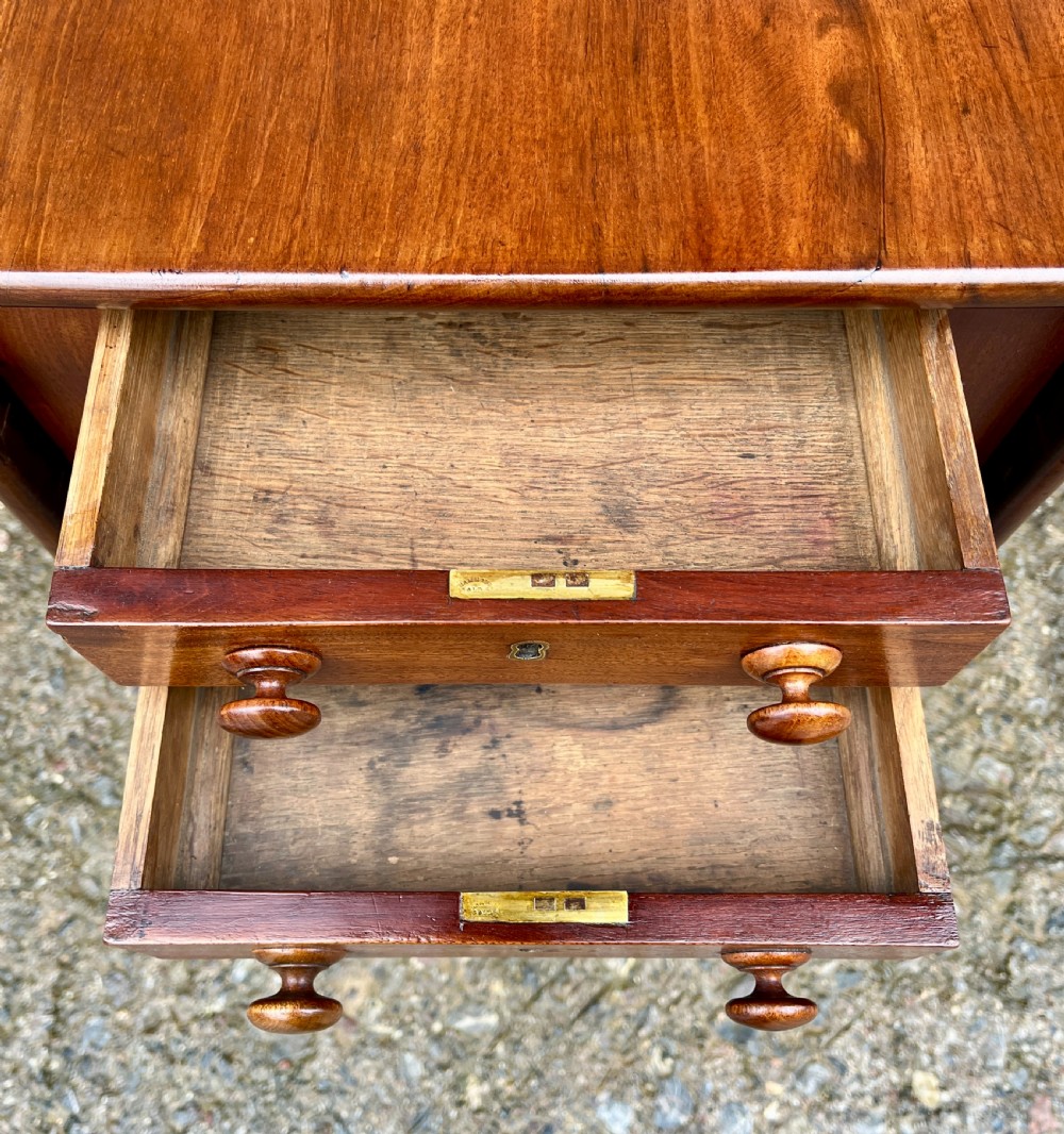 Victorian Mahogany Drop Flap Work Table View III