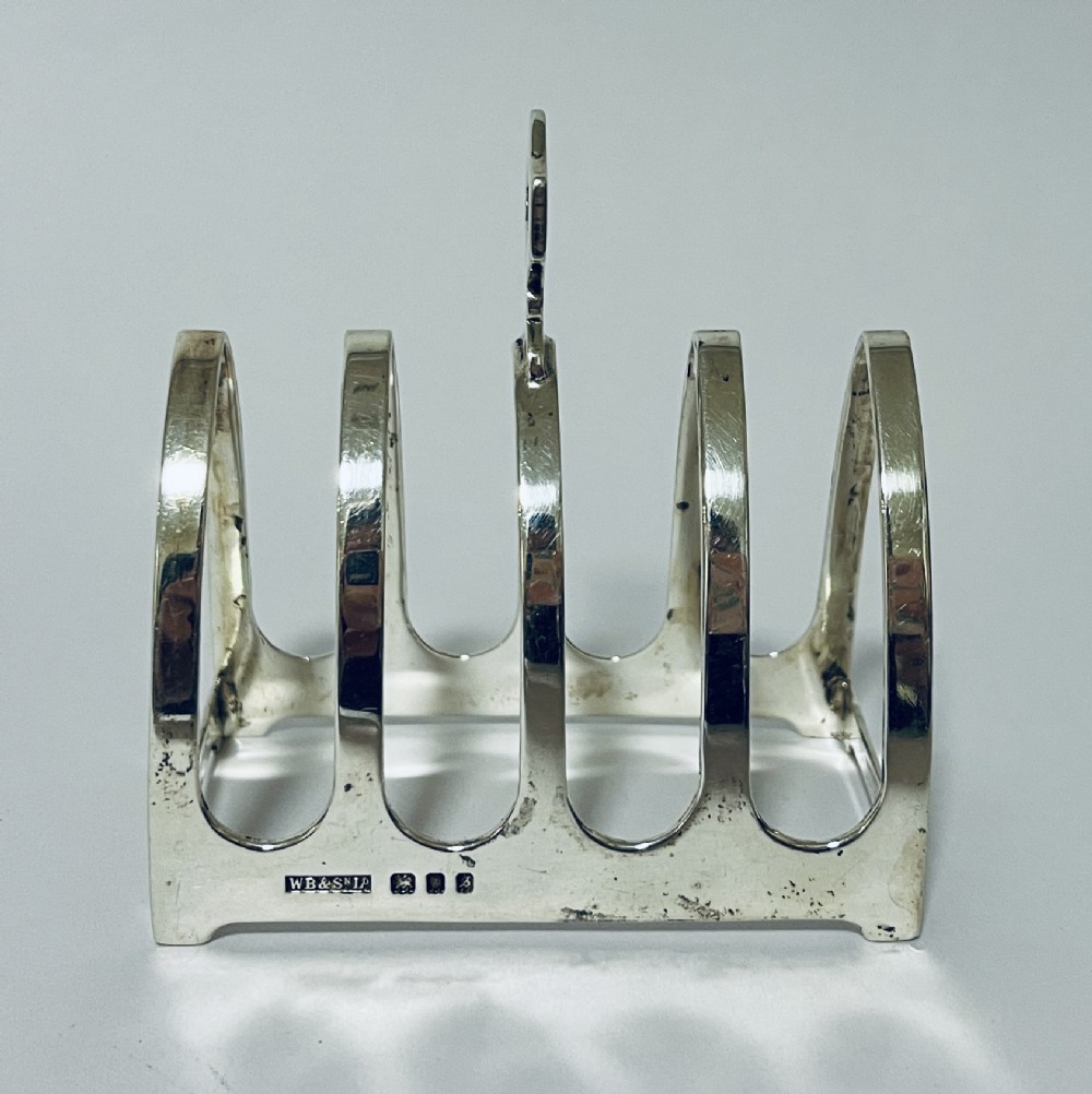 Antique Silver Toast Rack