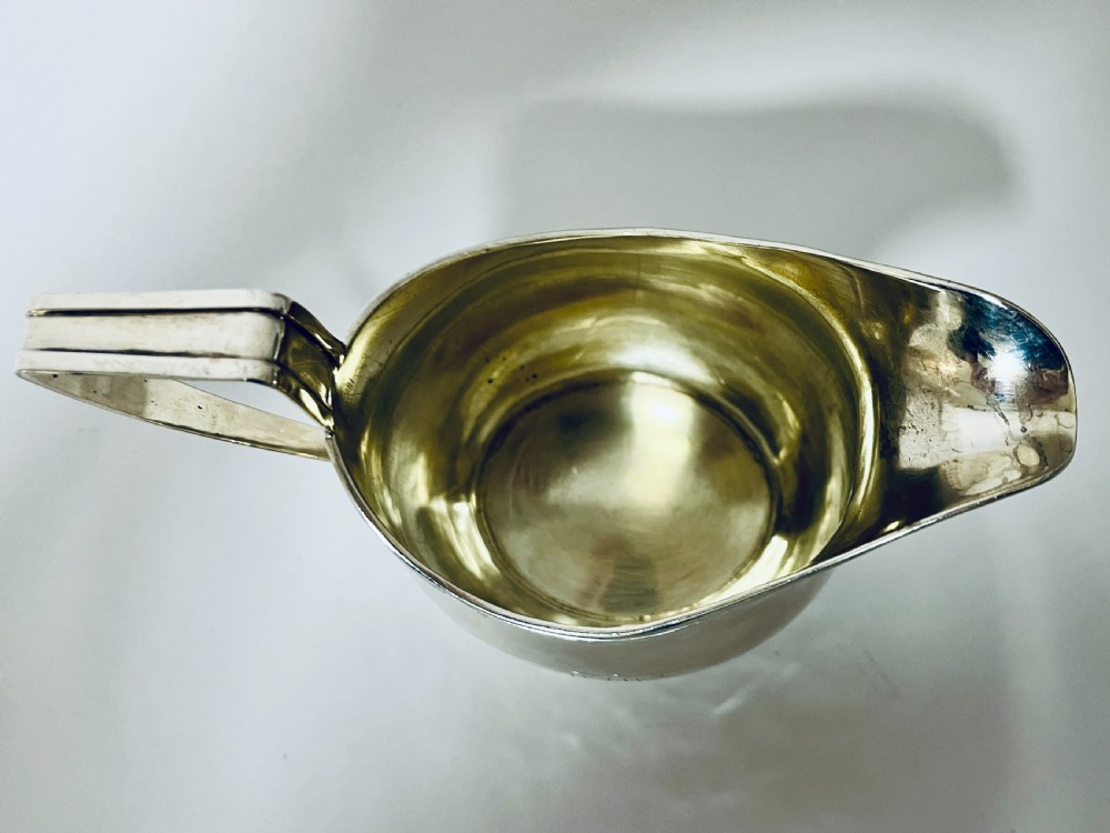 Antique Exeter Silver Cream Jug View VII