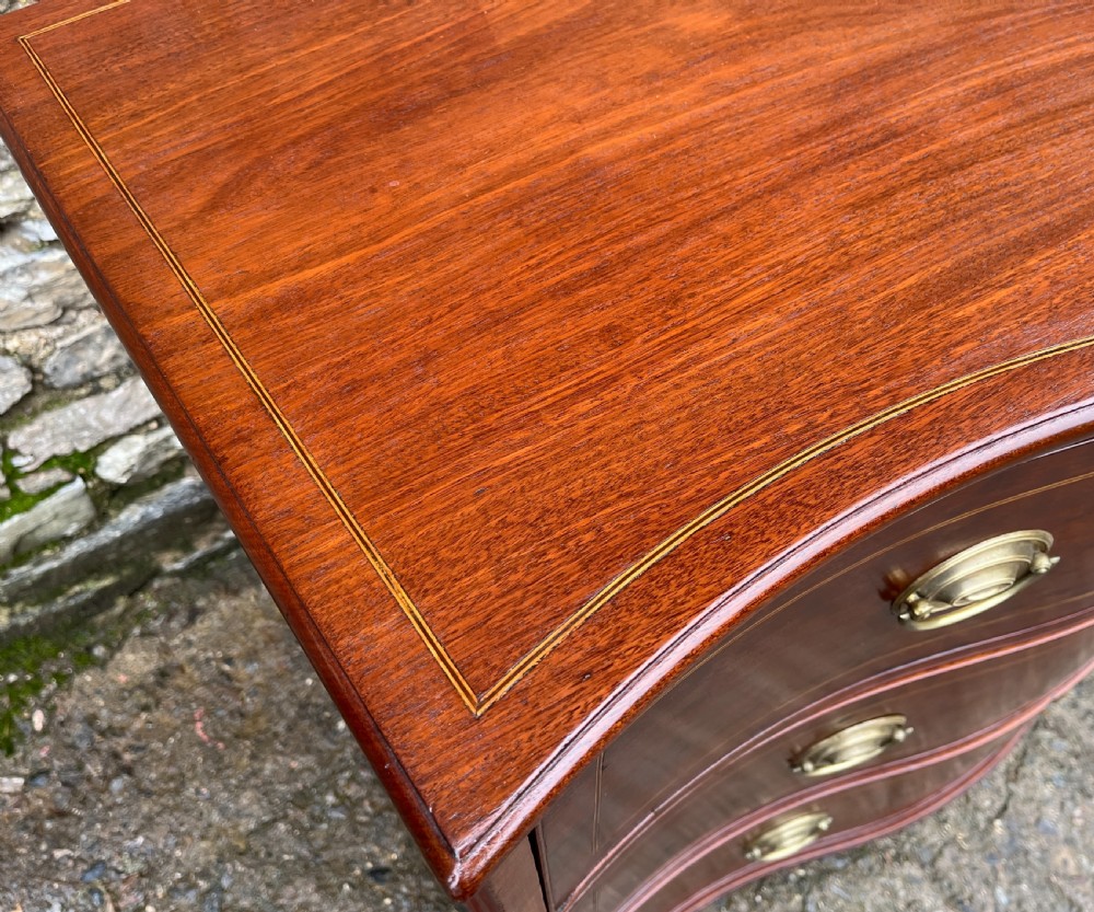 George III Serpentine Mahogany Chest of Drawers View X