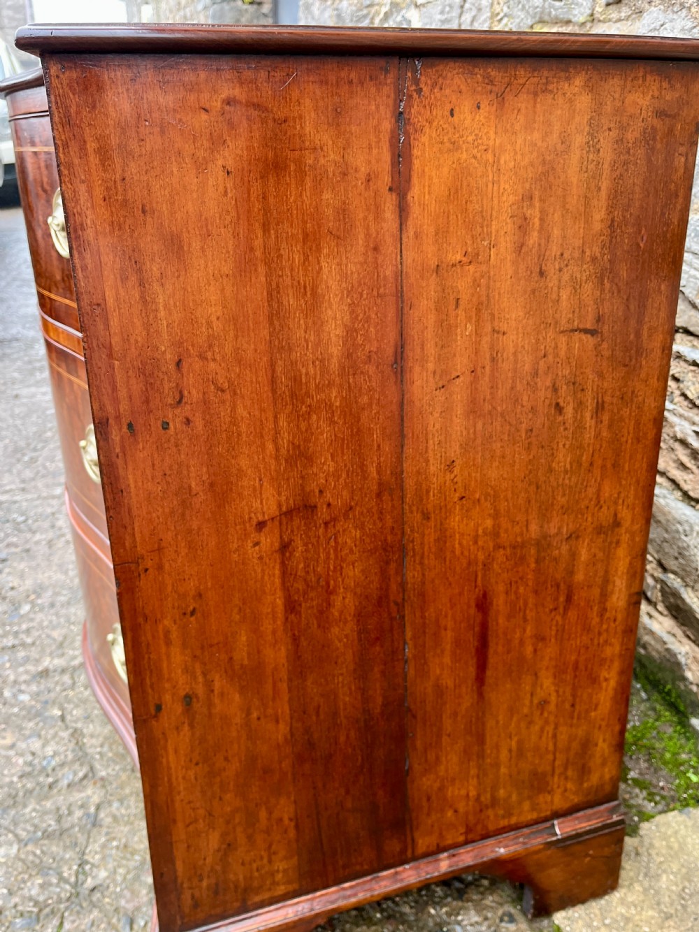 George III Serpentine Mahogany Chest of Drawers View XV