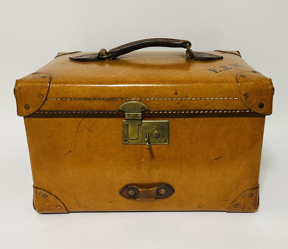 Antique Leather Doctor's Case by A.W. Dear