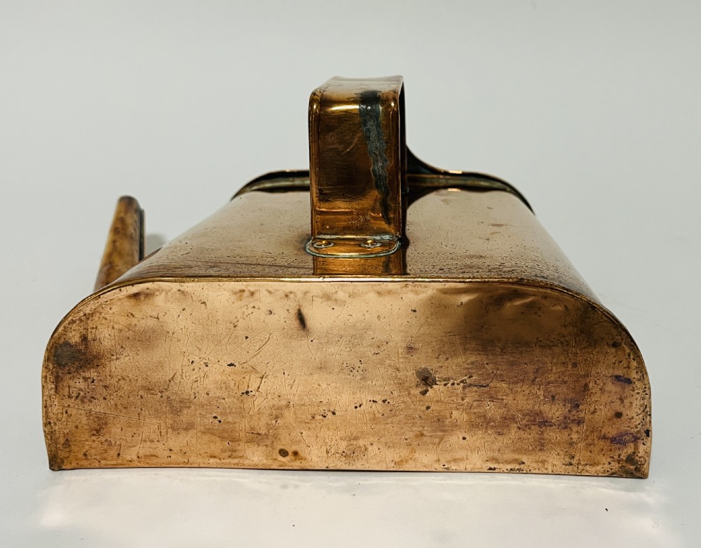 Antique Flat Back Copper Kettle View XI