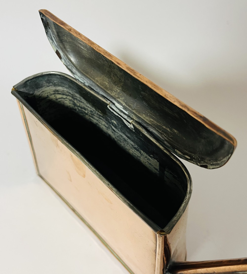 Antique Flat Back Copper Kettle View XII
