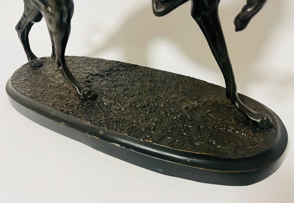 Bronze Study of a Greyhound after Christophe Fratin View VI