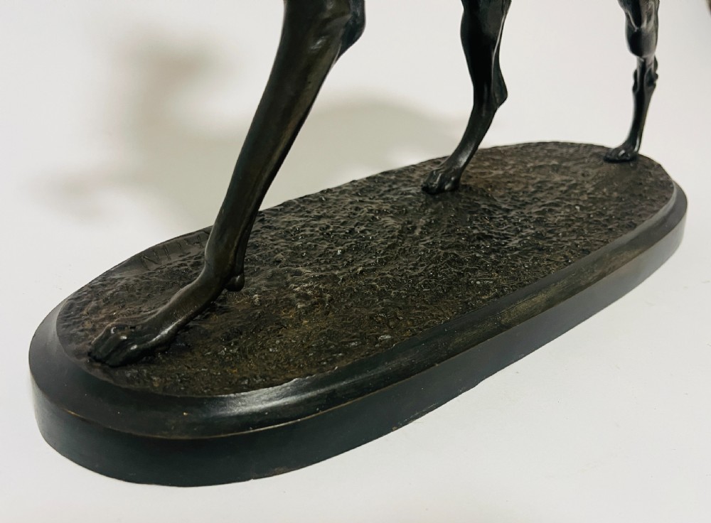 Bronze Study of a Greyhound after Christophe Fratin View VII