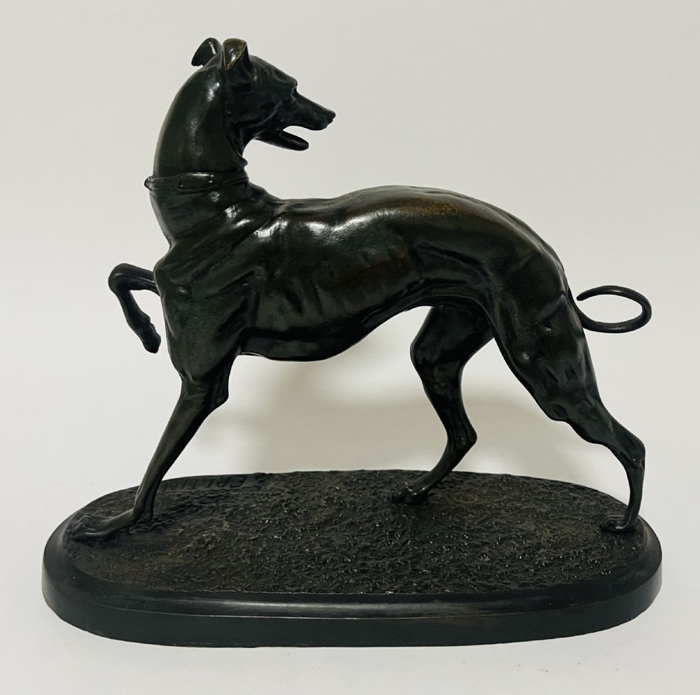 Bronze Study of a Greyhound after Christophe Fratin View XV