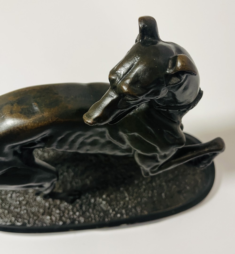Bronze Study of a Greyhound after Christophe Fratin View XIX