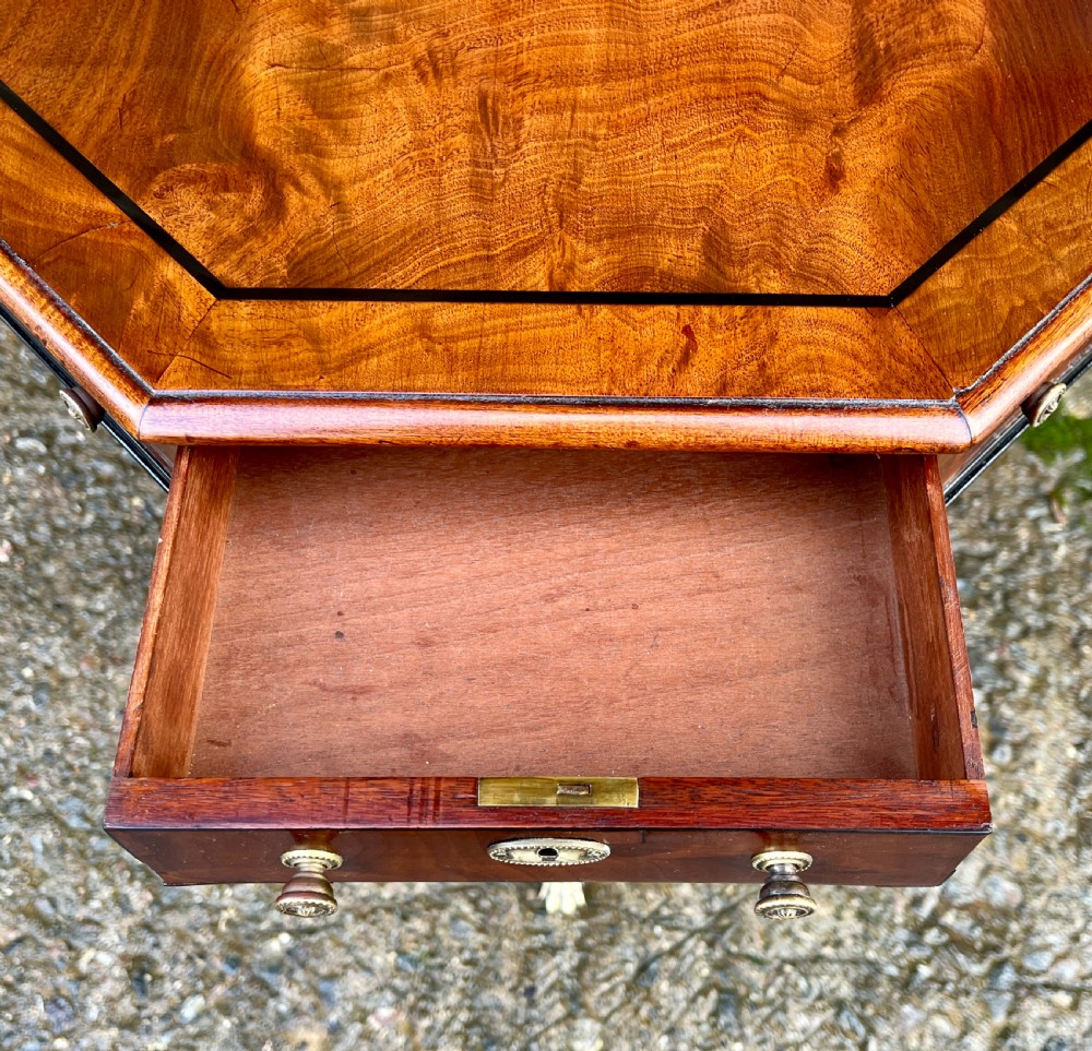 Regency Mahogany Octagonal Occasional Table View V