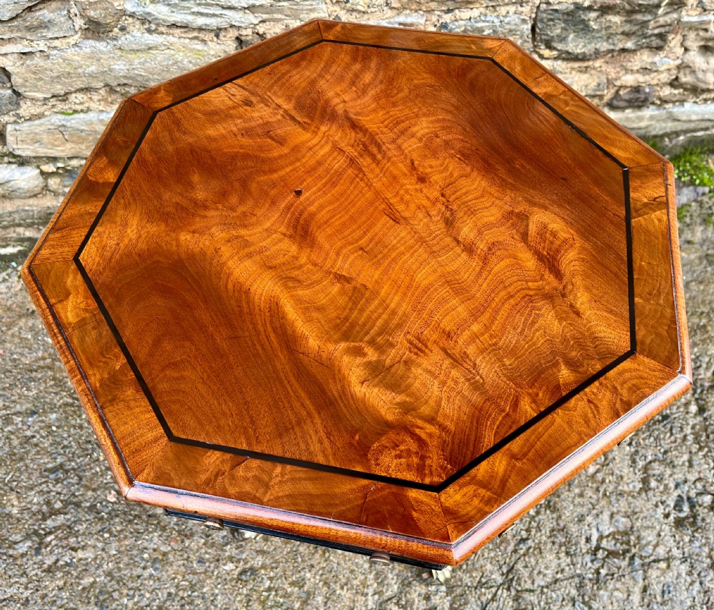 Regency Mahogany Octagonal Occasional Table View VII