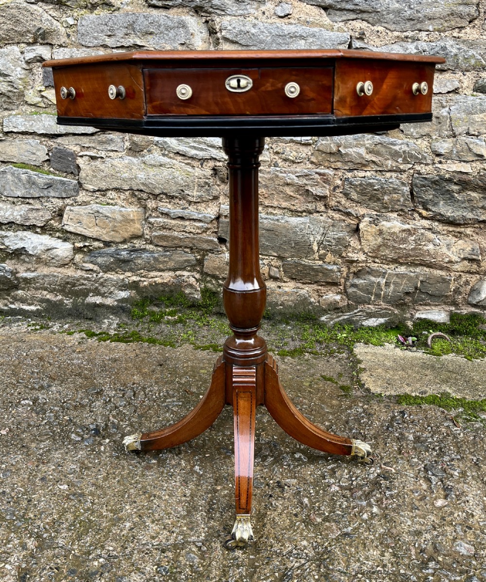 Regency Mahogany Octagonal Occasional Table View XIII