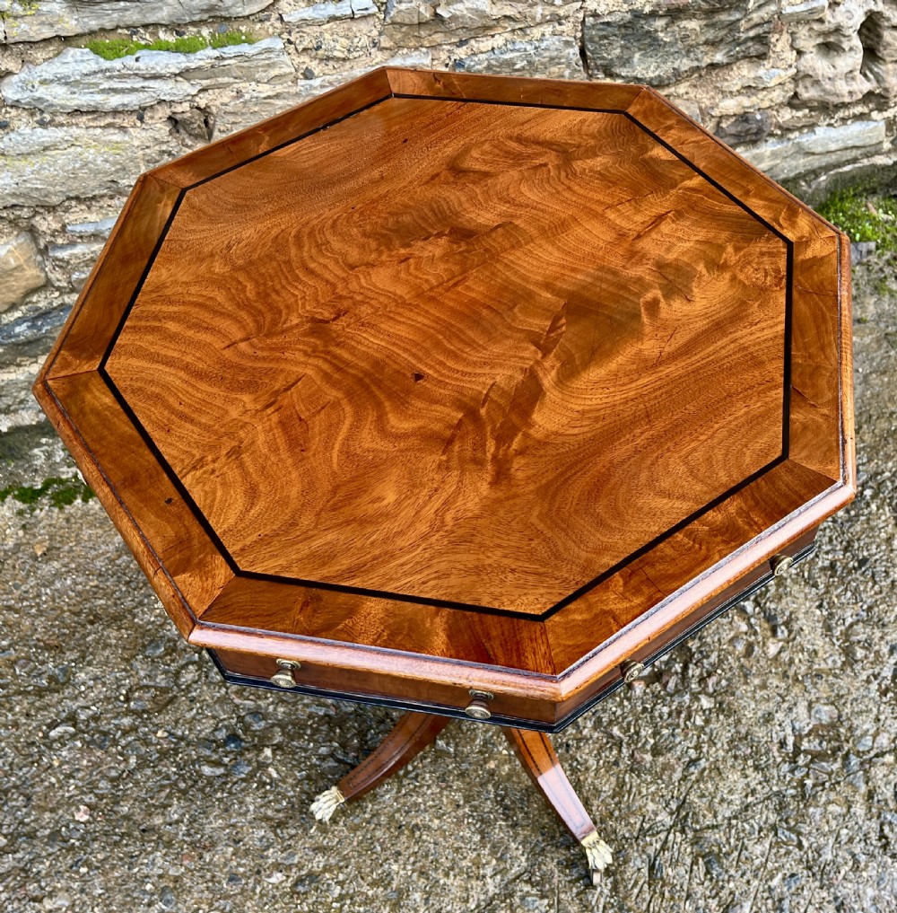 Regency Mahogany Octagonal Occasional Table View XVI