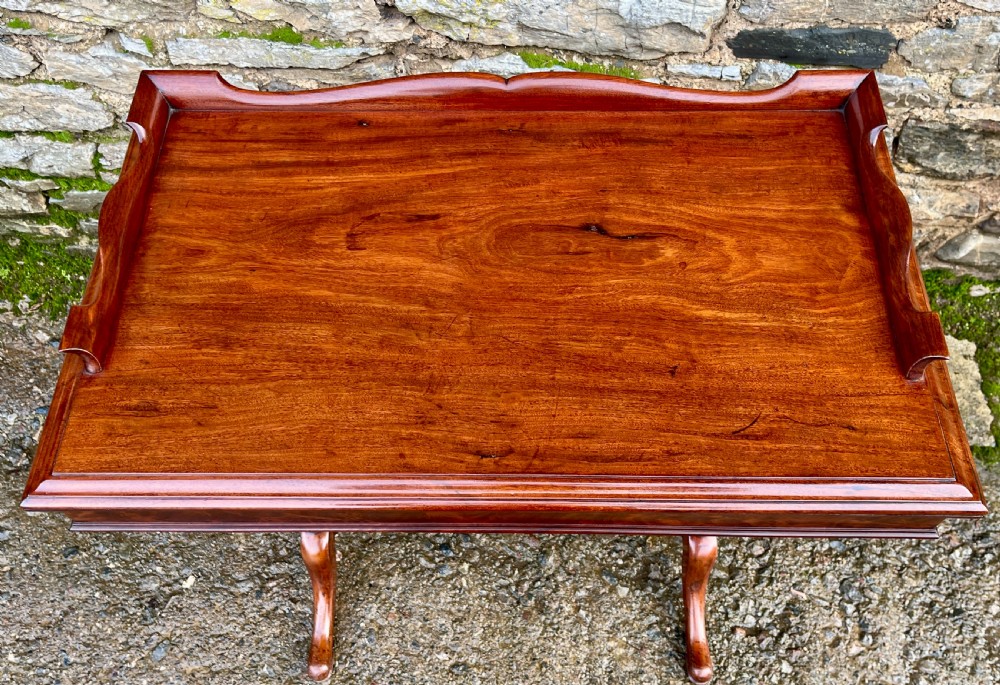 Victorian Mahogany Tray Top Side Table View III