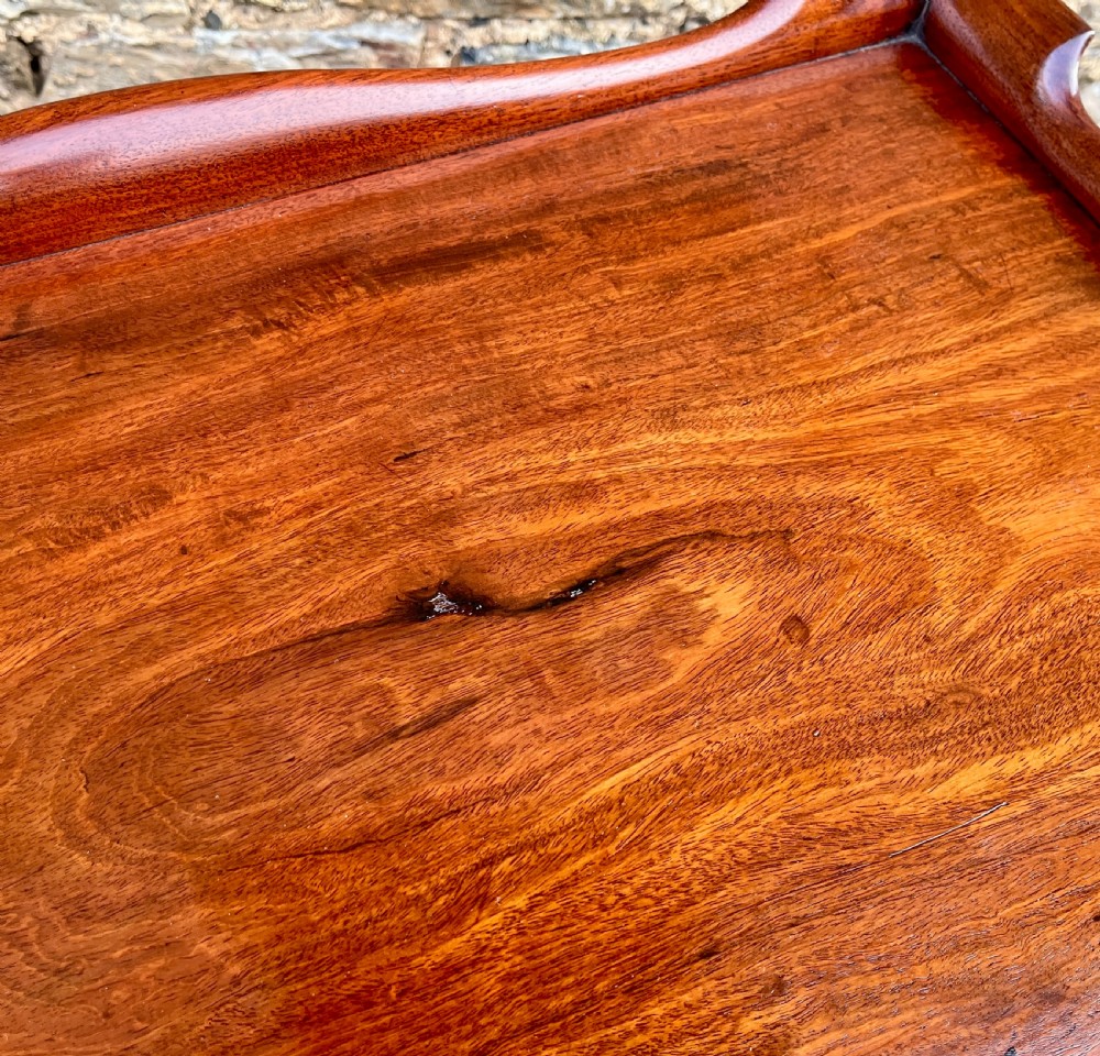Victorian Mahogany Tray Top Side Table View VI