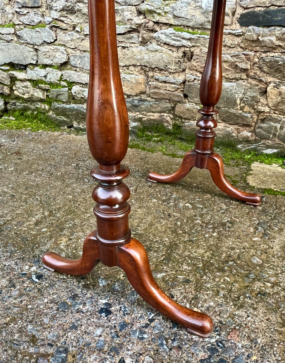 Victorian Mahogany Tray Top Side Table View VII