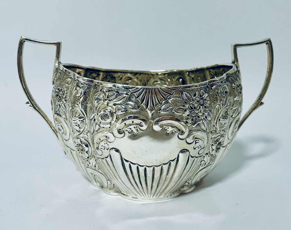 Large Victorian Twin Handled Sugar Bowl View IV