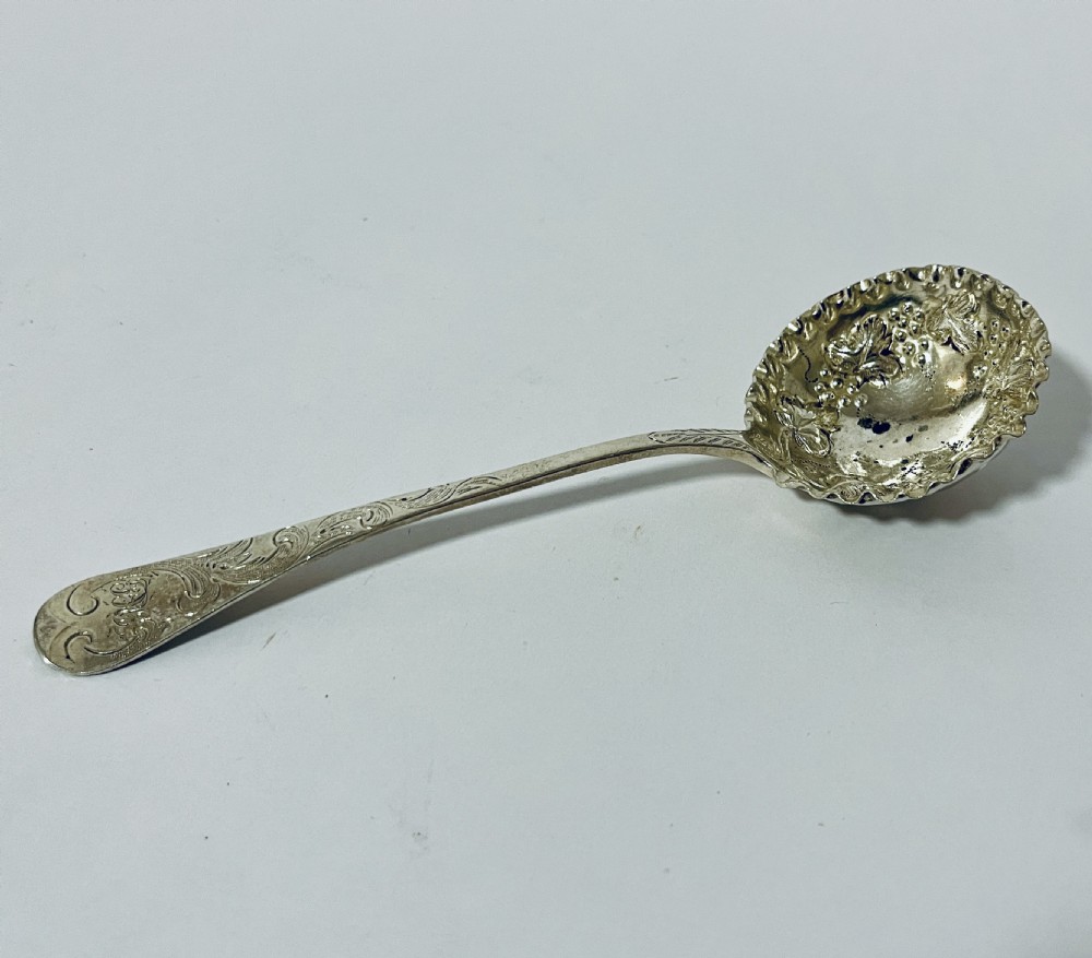 Victorian Exeter Silver Berry Ladle View III