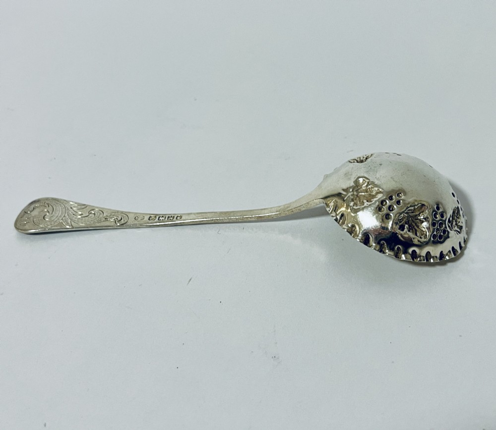 Victorian Exeter Silver Berry Ladle View IV