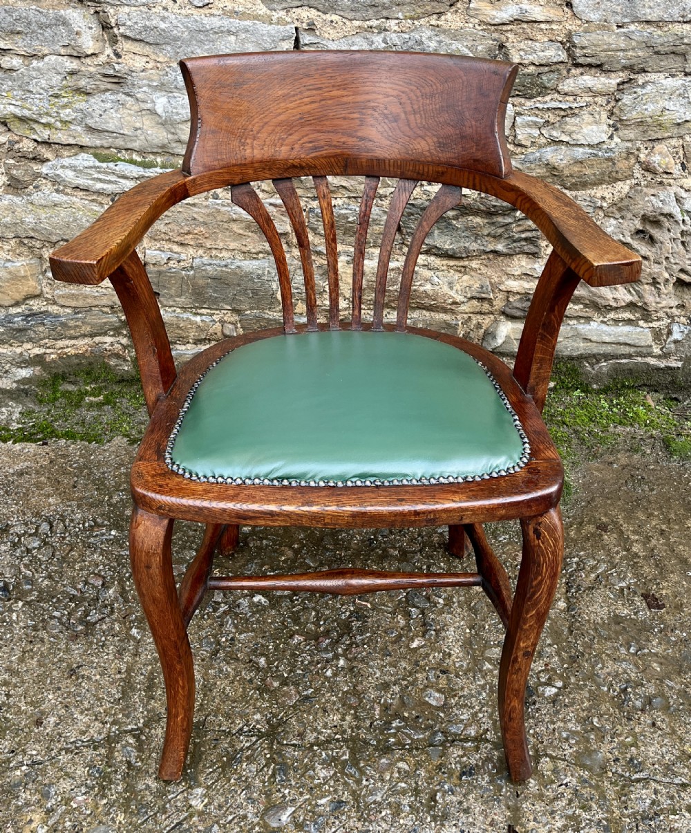 Antique Oak Desk Chair