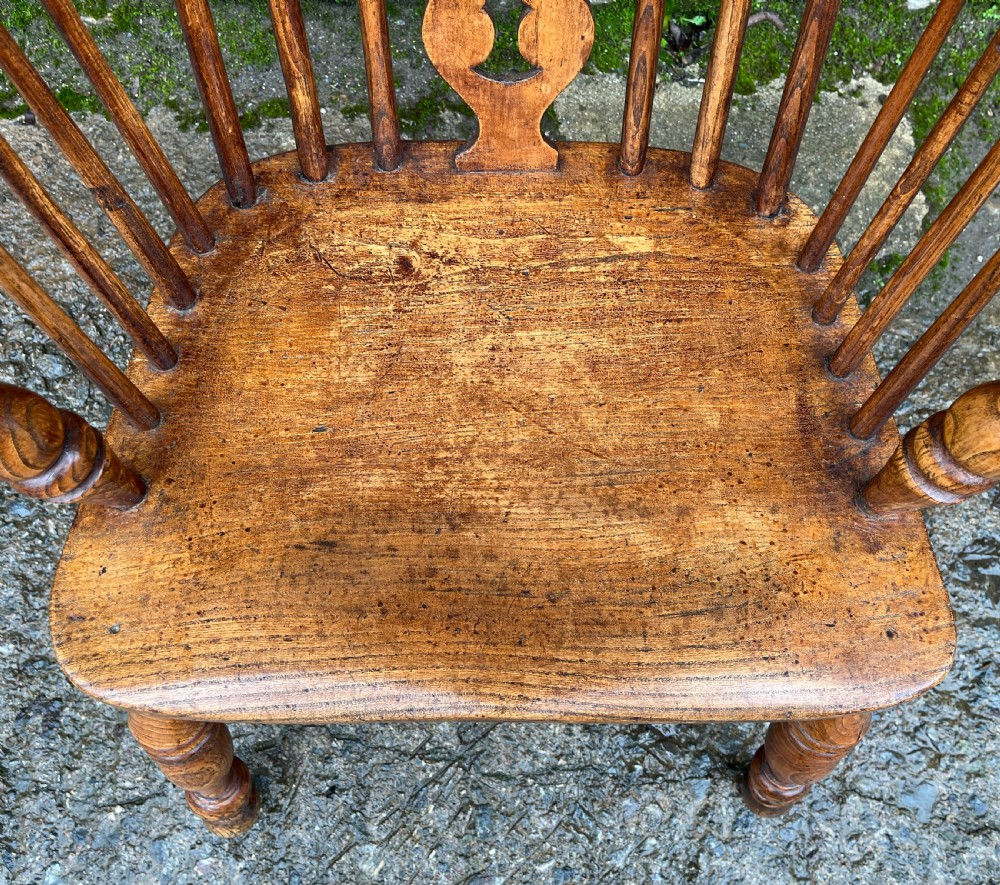 Antique Elm Windsor Chair View II