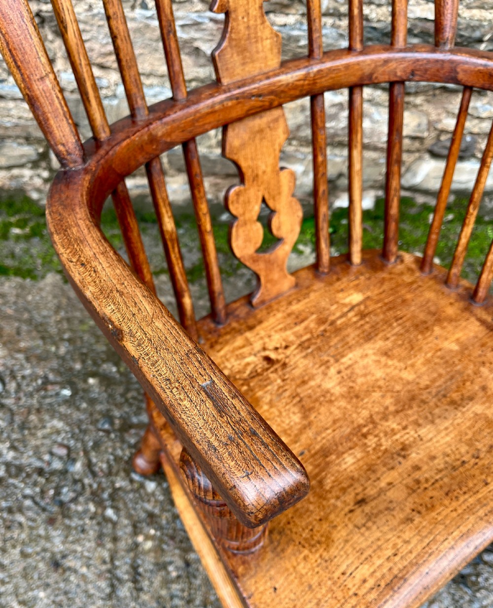 Antique Elm Windsor Chair View III
