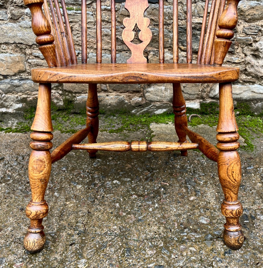 Antique Elm Windsor Chair View VI