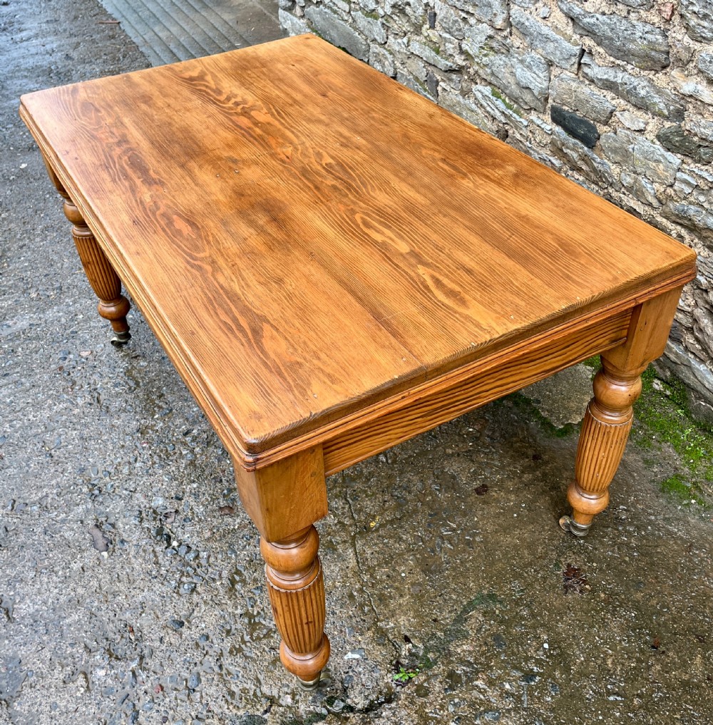 Victorian Pine Kitchen Table View IV