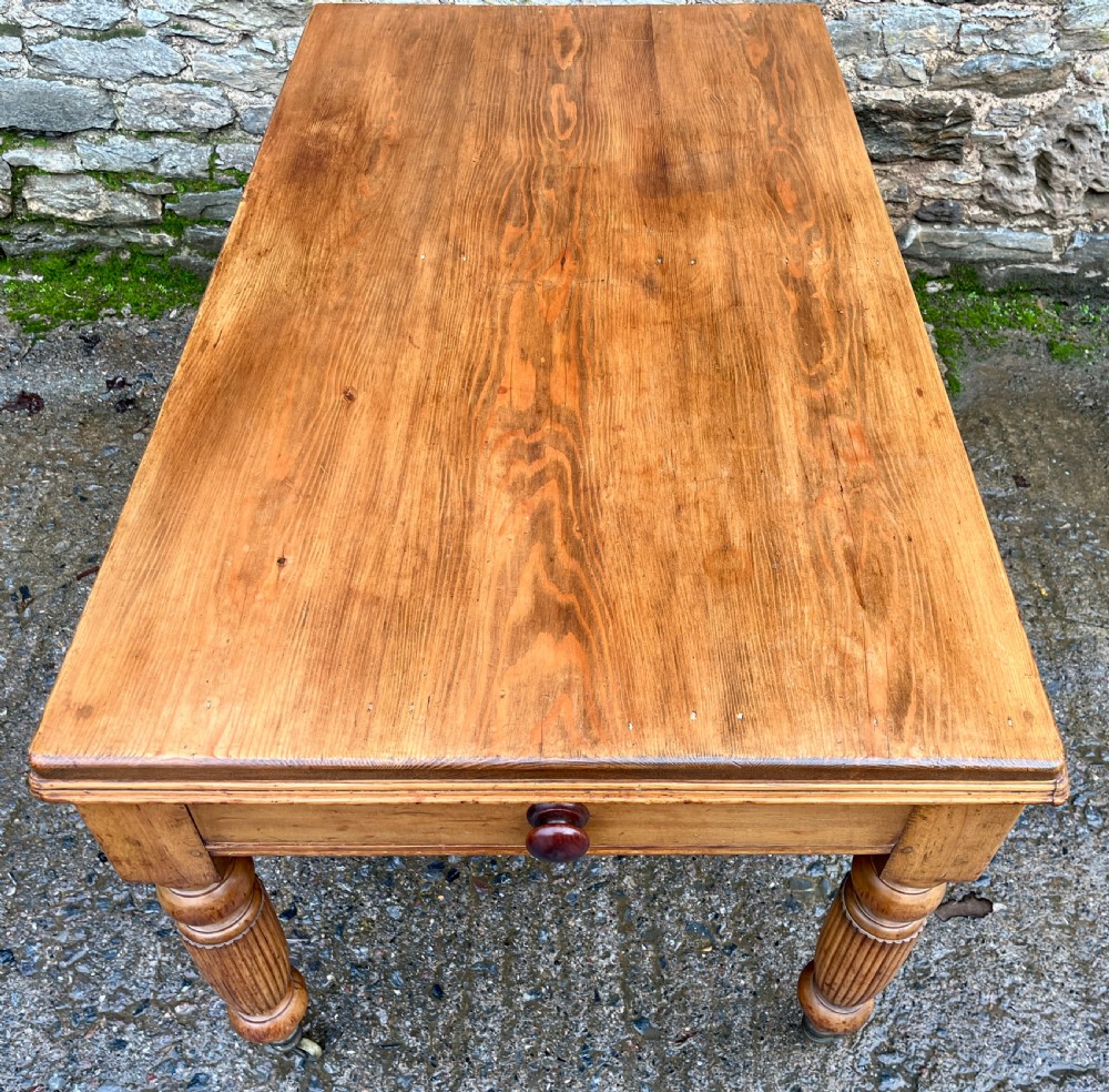 Victorian Pine Kitchen Table View V