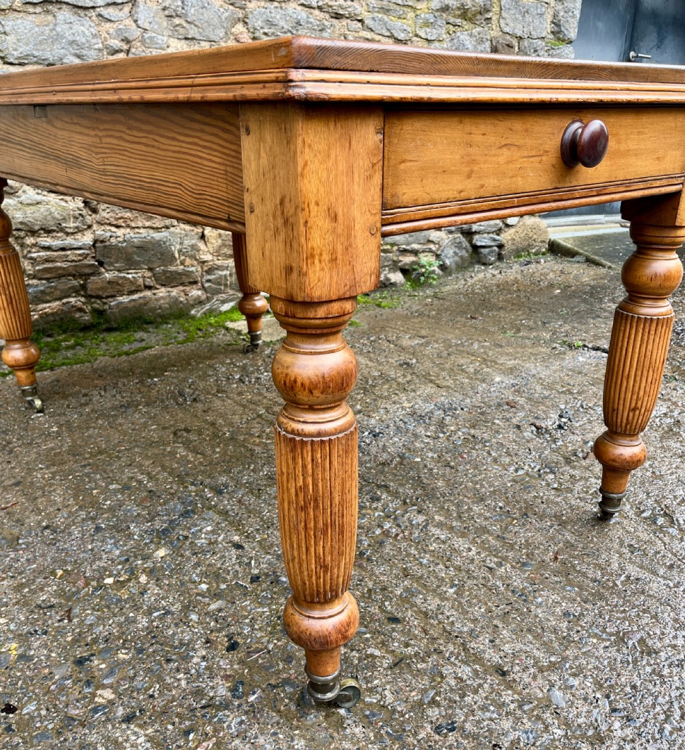 Victorian Pine Kitchen Table View VII