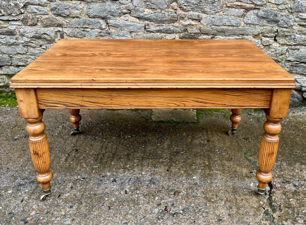 Victorian Pine Kitchen Table View VIII