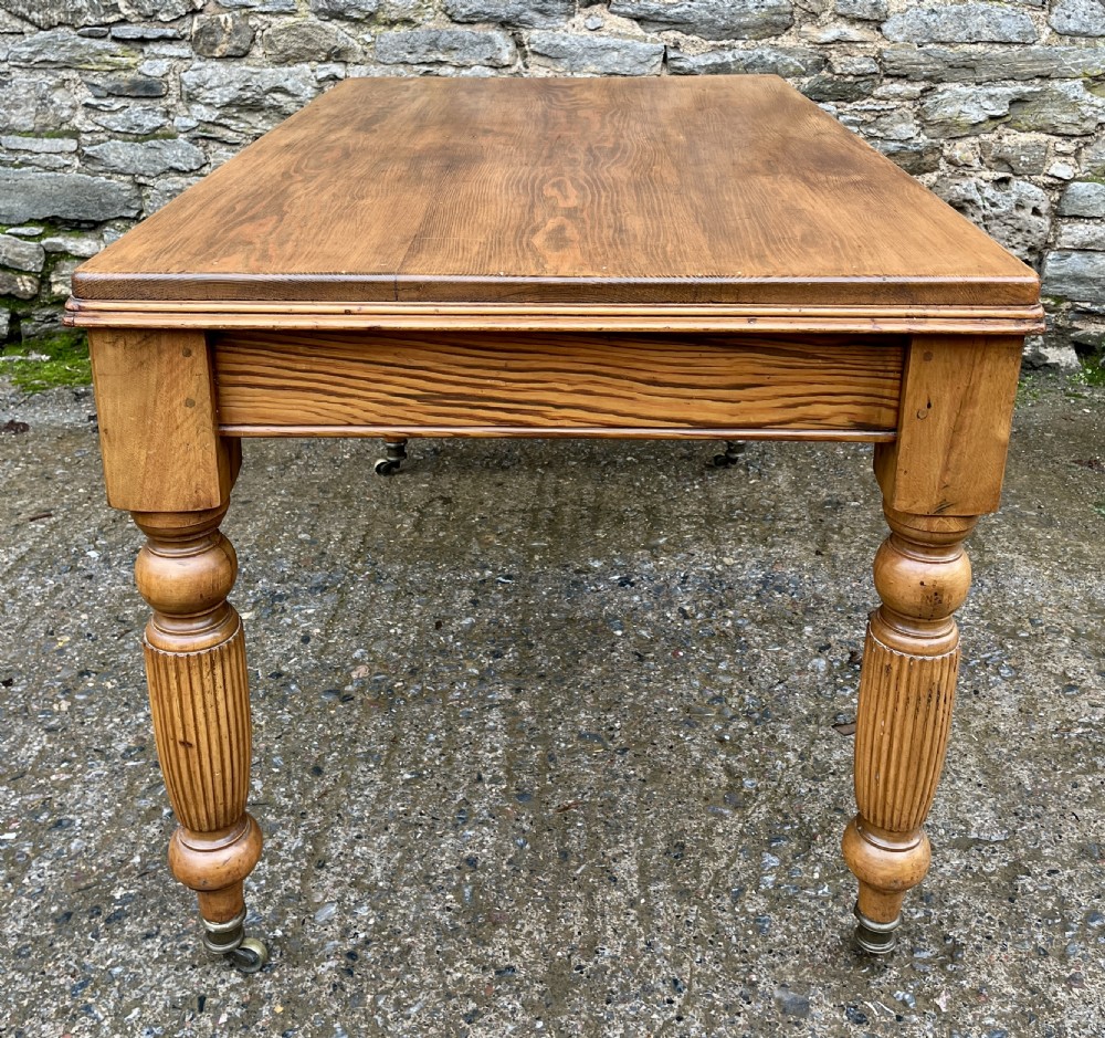 Victorian Pine Kitchen Table View XI