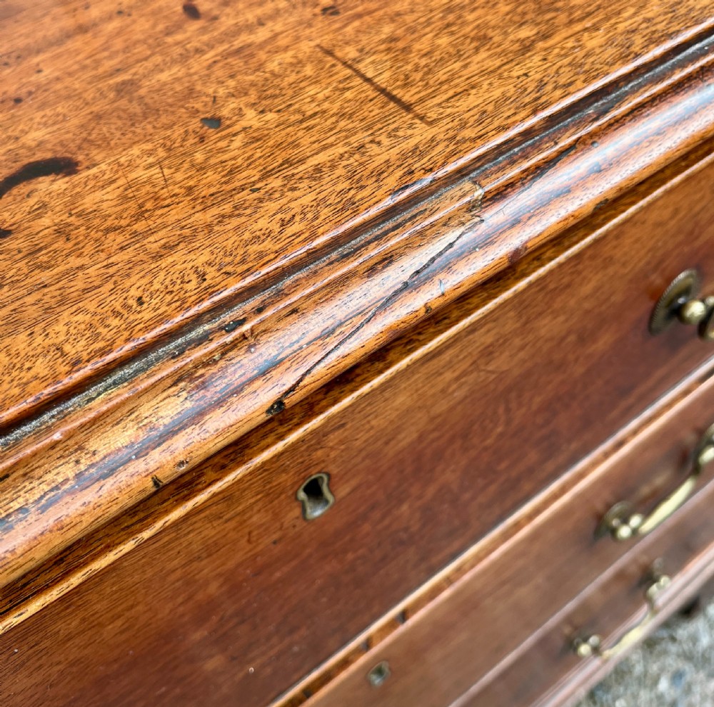 Small Georgian Mahogany Chest of Drawers View IV