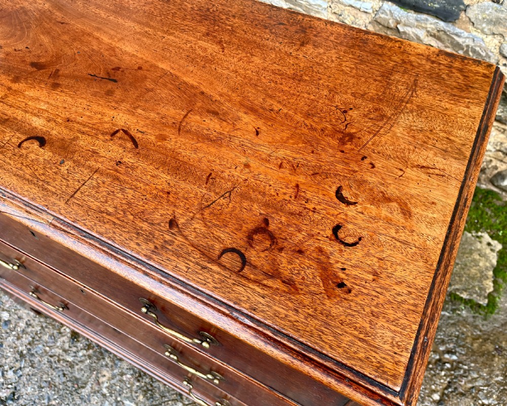 Small Georgian Mahogany Chest of Drawers View XII