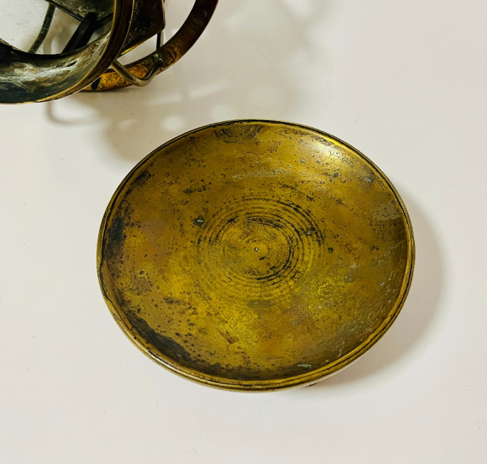 Antique Brass Ship's Lantern View V