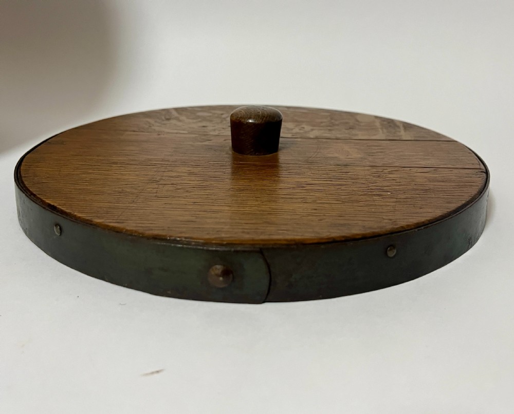 Antique Coopered Oak Storage Barrel View II