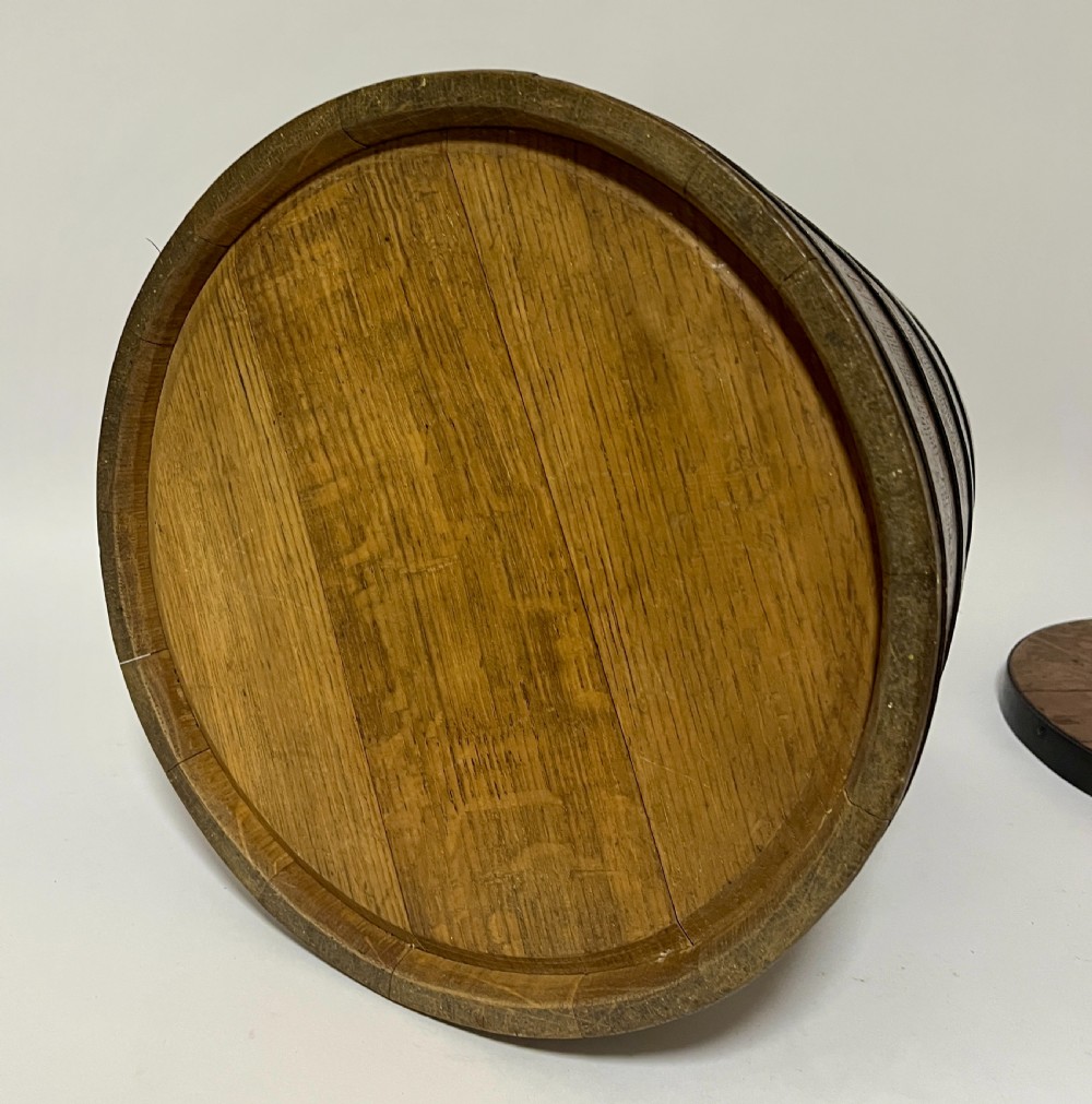 Antique Coopered Oak Storage Barrel View VIII