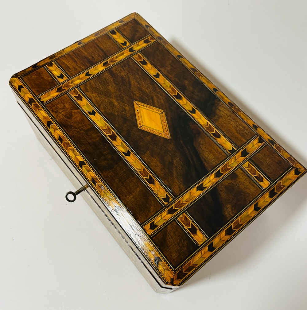 Victorian Tunbridge Ware Jewellery Box View V