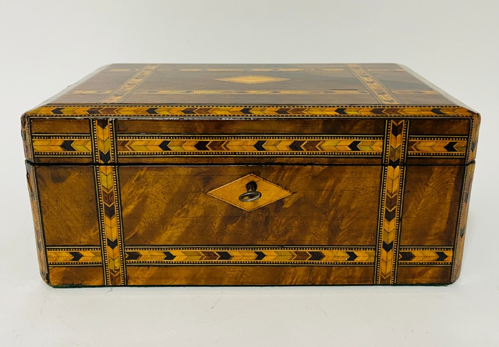 Victorian Tunbridge Ware Jewellery Box View IX
