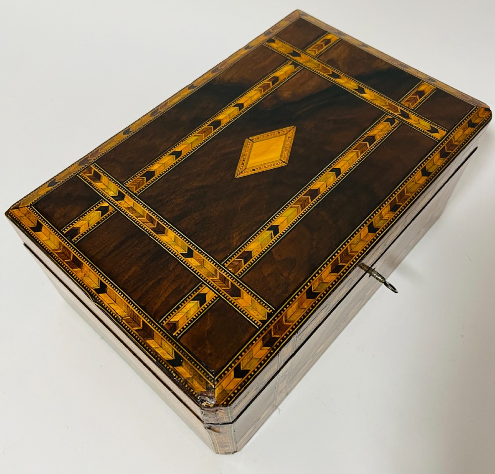 Victorian Tunbridge Ware Jewellery Box View X