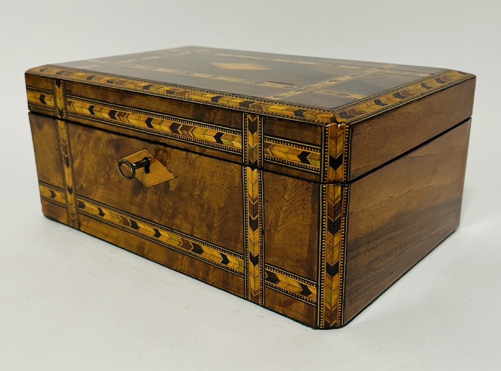 Victorian Tunbridge Ware Jewellery Box View XV