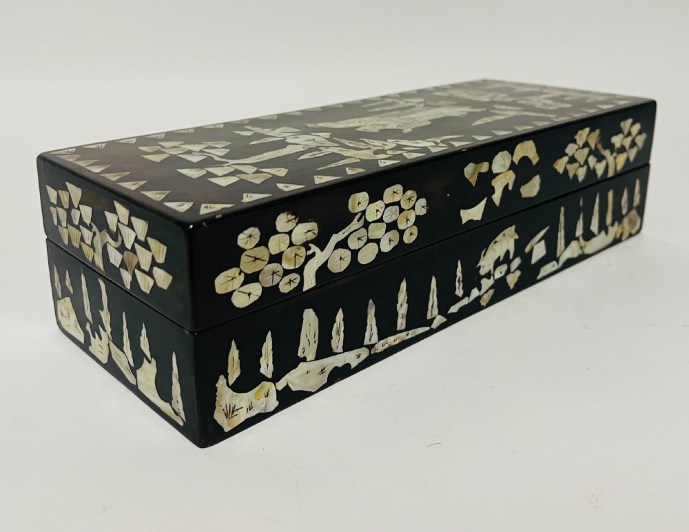 Antique Chinese Mother of Pearl Inlaid Box View VIII