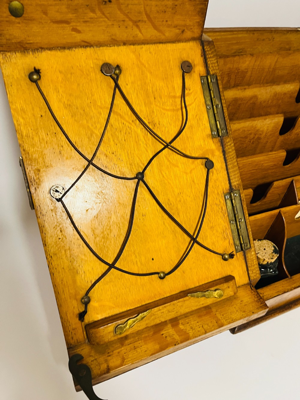 Antique Oak Stationery Cabinet View IV